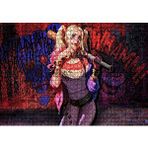 Cakapuzzle Harley Quinn ve Beyzbol Sopası 120 Parça Ahşap Puzzle