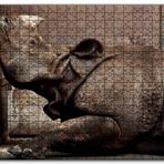 Cakapuzzle Hint Gergedanı Mdf 120 Parça Puzzle