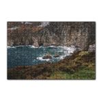 Cakapuzzle Hırçın Deniz ve Koyun Sonunda Kayalıklar 120 Parça Ahşap Puzzle