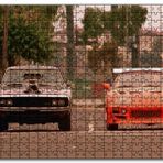 Cakapuzzle Hızlı Öfkeli Kırmızı Siyah Otomobil Mdf 120 Parça Puzzle