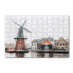 Cakapuzzle Hollanda Yeldeğirmeni ve Şirin Kasaba 120 Parça Ahşap Puzzle