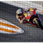 Cakapuzzle Honda Repsol Turuncu Kırmızı Motorsiklet Mdf 1000 Parça Puzzle