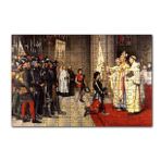 Cakapuzzle Joan Arc Taç Giyme Töreni Tablosu 120 Parça Ahşap Puzzle