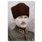 Cakapuzzle Kalpaklı Atatürk Portresi Görseli 120 Parça Puzzle