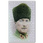 Cakapuzzle Kalpaklı Atatürk Portresi Renkli Görsel 120 Parça Puzzle