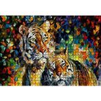 Cakapuzzle Kaplan Çift Yağlıboya 120 Parça Puzzle