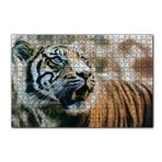 Cakapuzzle Kaplan Saldırıya Hazır 120 Parça Ahşap Puzzle