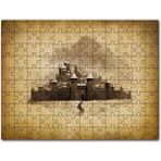 Cakapuzzle Kara Kalem Sanatı Şato Görseli 120 Parça Puzzle