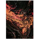 Cakapuzzle Karışan Turuncu Siyah Dalgalı Desenler Mdf 120 Parça Puzzle