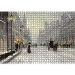 Cakapuzzle Karlı Caddede İnsanlar ve Arabalar 120 Parça Ahşap Puzzle