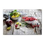 Cakapuzzle Kasede Ahududu Kızılcık Limon Lime ve Reçel Kavanozu 120 Parça Puzzle