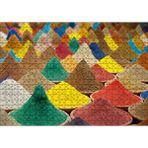 Cakapuzzle Kaselerde Renkli Toz Baharatlar 120 Parça Ahşap Puzzle