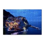 Cakapuzzle Kayalıkların Üzerindeki Sahil Kasabası 255 Parça Puzzle