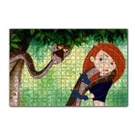Cakapuzzle Kim Possible ve Kahverengi Yılan 120 Parça Ahşap Puzzle