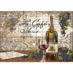 Cakapuzzle Kırmızı Tablo Kadeh Paris Görseli Mektup 120 Parça Ahşap Puzzle