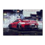 Cakapuzzle Kırmızı Toyota Supra 120 Parça Ahşap Puzzle