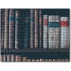 Cakapuzzle Kitaplıkta Deri Kaplı Kitap Görseli Mdf 500 Parça Puzzle