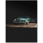 Cakapuzzle Klasik Mercedes Cabrio Yeşil 500 Parça Puzzle
