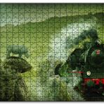 Cakapuzzle Kömürlü Tiren Doğa Gergedan Ahşap 255 Parça Puzzle