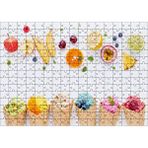 Cakapuzzle Kornetlerde Mevveli Dondurmalar Beyaz Zemin 120 Parça Ahşap Puzzle