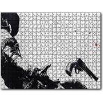 Cakapuzzle Kovboy Düşerken Yakın Detay Siyah Beyaz 255 Parça Puzzle