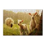 Cakapuzzle Koyun Kuzular Görseli 120 Parça Ahşap Puzzle