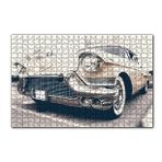 Cakapuzzle Krem Rengi Chevrolet Klasik Araba 120 Parça Puzzle
