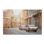 Cakapuzzle Kübada Eski Binalar ve Klasik Arabalar 120 Parça Ahşap Puzzle
