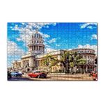 Cakapuzzle Kübada Tarihi Bina ve Klasik Arabalar 120 Parça Ahşap Puzzle