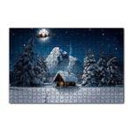 Cakapuzzle Kulübe Karlı Dağ Geyikler ve Noel Baba 255 Parça Puzzle