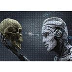 Cakapuzzle Kuru Kafa ve Robot 120 Parça Puzzle