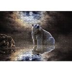 Cakapuzzle Kutup Ayısı Doğa Gece 120 Parça Puzzle
