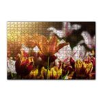 Cakapuzzle Laleler ve Güneş Işıkları Yapboz MDF Puzzle