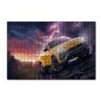 Cakapuzzle Lamborghini Urus Mor Gökler ve Şimşekler 120 Parça Ahşap Puzzle