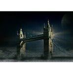 Cakapuzzle Londra Tower Bridge Gece Manzarası 120 Parça Ahşap Puzzle