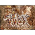 Cakapuzzle Lord Krishna Savaş Sahnesi 120 Parça Ahşap Puzzle