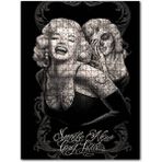 Cakapuzzle Manriy Monroe İçindeki Mutsuz Maske Görseli Ahşap 1000 Parça Puzzle