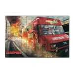 Cakapuzzle Marvel Deadpool ve Kırmızı Minibüs 120 Parça Ahşap Puzzle