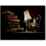 Cakapuzzle Masa Abajur Kitaplar Antika Metal Surahi Görseli Mdf 120 Parça Puzzle