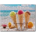 Cakapuzzle Masada Kornet Dondurmalar Flu Sahil Arkaplan Mdf 1000 Parça Puzzle