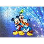 Cakapuzzle Mickey Mouse Donald Duck Ve Pluto 120 Parça Ahşap Puzzle