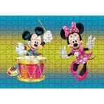Cakapuzzle Mickey Mouse Ve Davullu Minnie Mouse 120 Parça Ahşap Puzzle