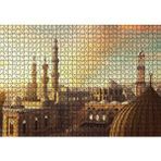 Cakapuzzle Mısır Ramazan Camii ve Şehir Manzarası 120 Parça Ahşap Puzzle