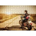 Cakapuzzle Motorcu Gezgin Kız Görseli 120 Parça Ahşap Puzzle