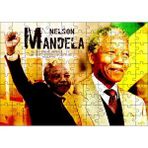 Cakapuzzle Nelson Mandela Yumruğu Havada 120 Parça Ahşap Puzzle
