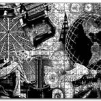 Cakapuzzle Nikola Tesla ve Bilim Ürünü Görseller Mdf 1000 Parça Puzzle