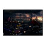 Cakapuzzle Noel Baba ve Şehrin Gece Manzarası 120 Parça Ahşap Puzzle