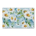 Cakapuzzle Papatyalar ve Menekşeler Dijital Çizim 120 Parça Ahşap Puzzle
