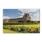 Cakapuzzle Paris Louivre Sarayı ve Yeşillikler 120 Parça Ahşap Puzzle