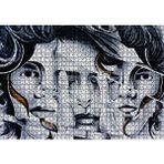 Cakapuzzle Parmaklar ve Yüzler İllüzyonik Duvar Boyama 120 Parça Ahşap Puzzle